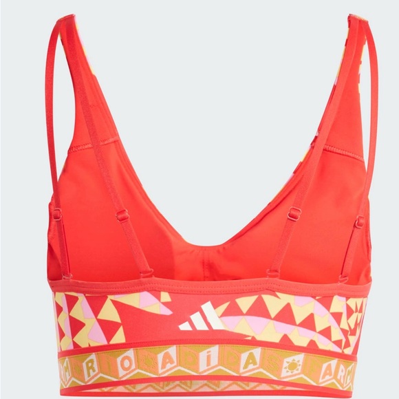 NWT Adidas Farm Rio Red and Yellow Sports Bra - Picture 8 of 9
